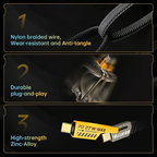 4 In 1 Multi Usb Pd Charging Cable 27W / 65W (Type-C To C, C To Lightning, Usb T)