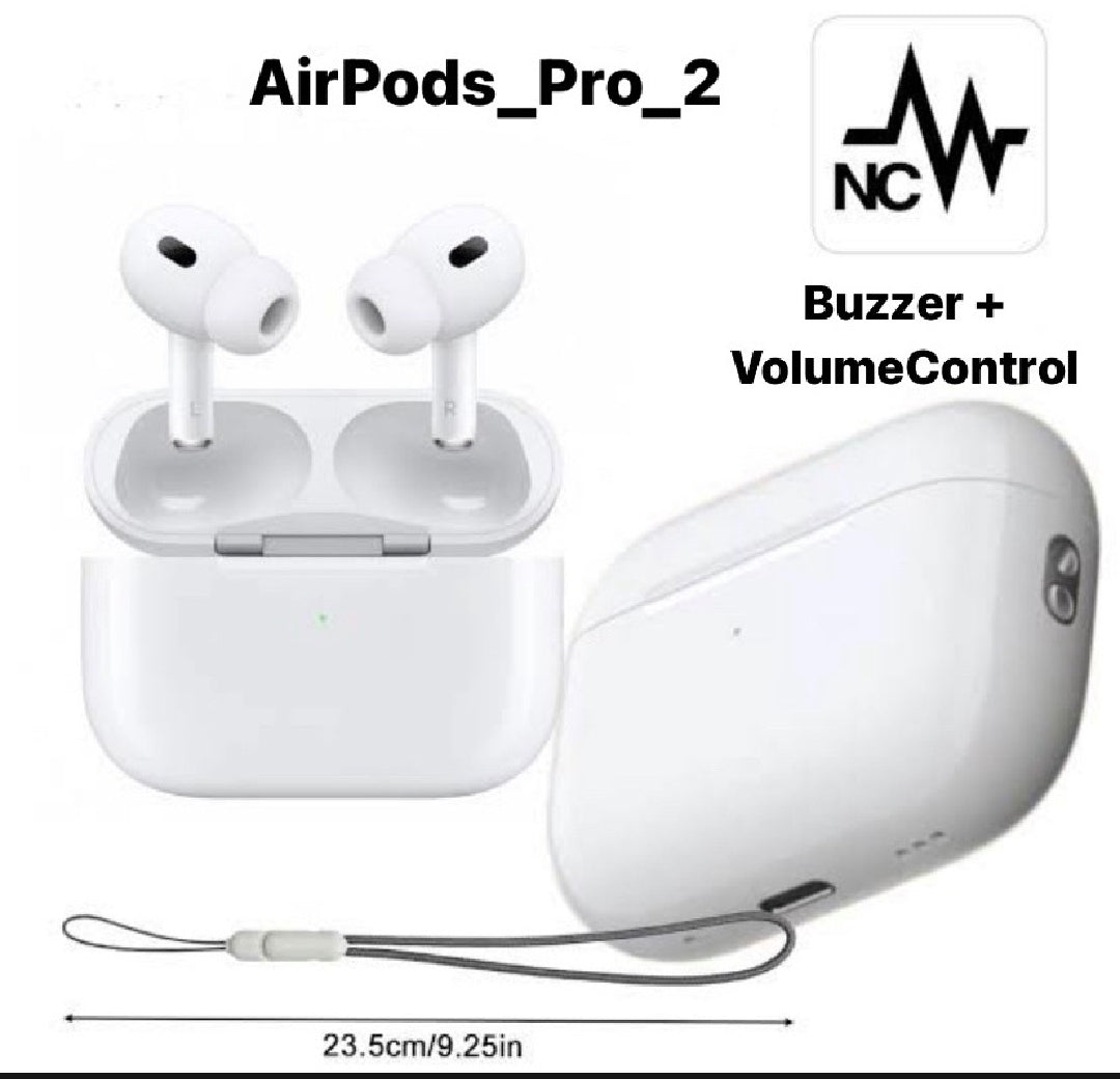 Airpods Pro 2 2nd Generation ANC Buzzer Edition- WITH FREE DELIVERY